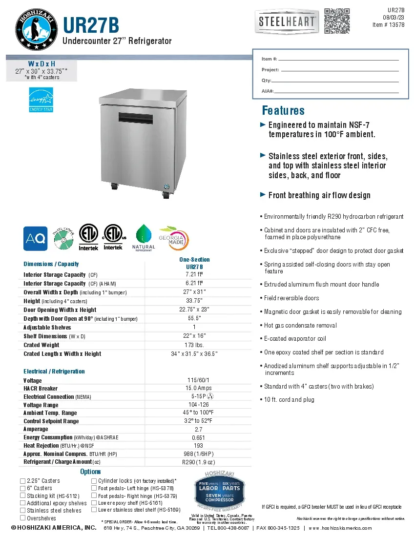 hoshizaki-ur27b-01-refrigerator-undercounter-reach-in-specsheet-2602225ff8ki.pdf