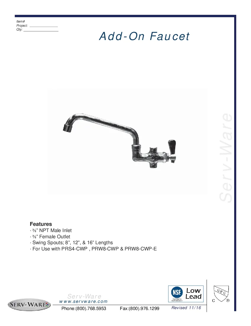 serv-ware-af16-cwp-pre-rinse-add-on-faucet-specsheet-260222fx14a0.pdf