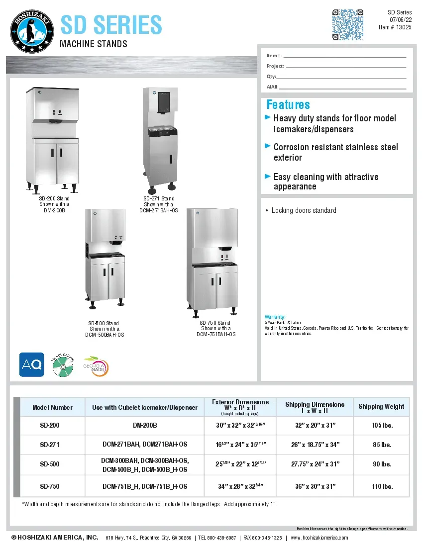 hoshizaki-sd-500-equipment-stand-specsheet-2602222l9qnk.pdf