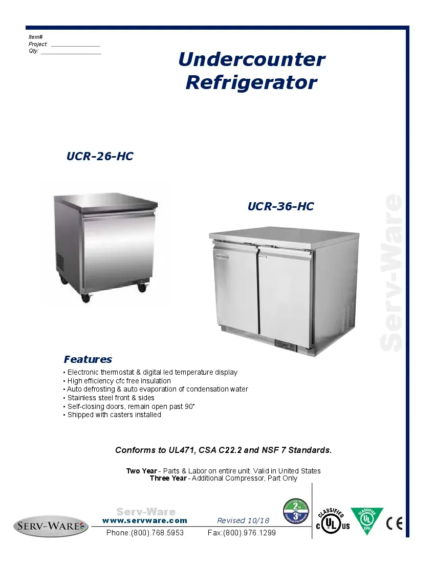 serv-ware-ucr-26-hc-refrigerator-undercounter-reach-in-specsheet-2602223n85g1.pdf
