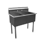 Serv-Ware BS2-2424, Sink, (2) Two Compartment