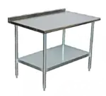 Serv-Ware T2496CWP-3-T, Work Table, 85" - 96", Stainless Steel Top