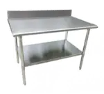 Serv-Ware , T3072CWP-16BS, Work Table, 63" - 72", Stainless Steel Top
