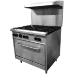 Vulcan SX36-6BP, Range, 36" Restaurant, Gas